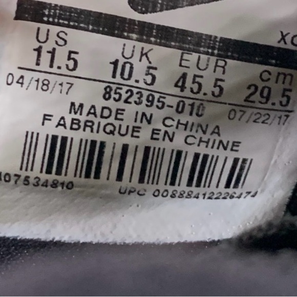 Nike Kyrie 3 Black Suede Size 11.5 - Picture 5 of 5